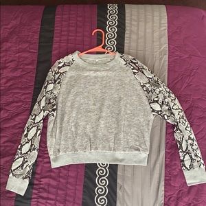 Snake Print sweater top